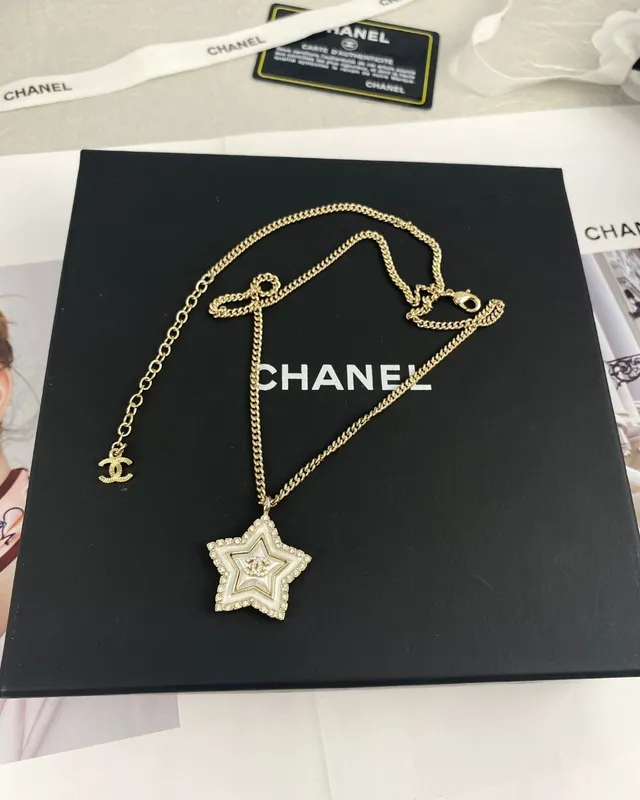 Chanel Star White Gold Pavé-Crystal Bordered Earrings 3