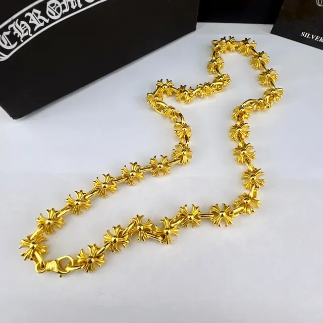 Chrome Hearts Floral-Link Bracelete Prateado 5