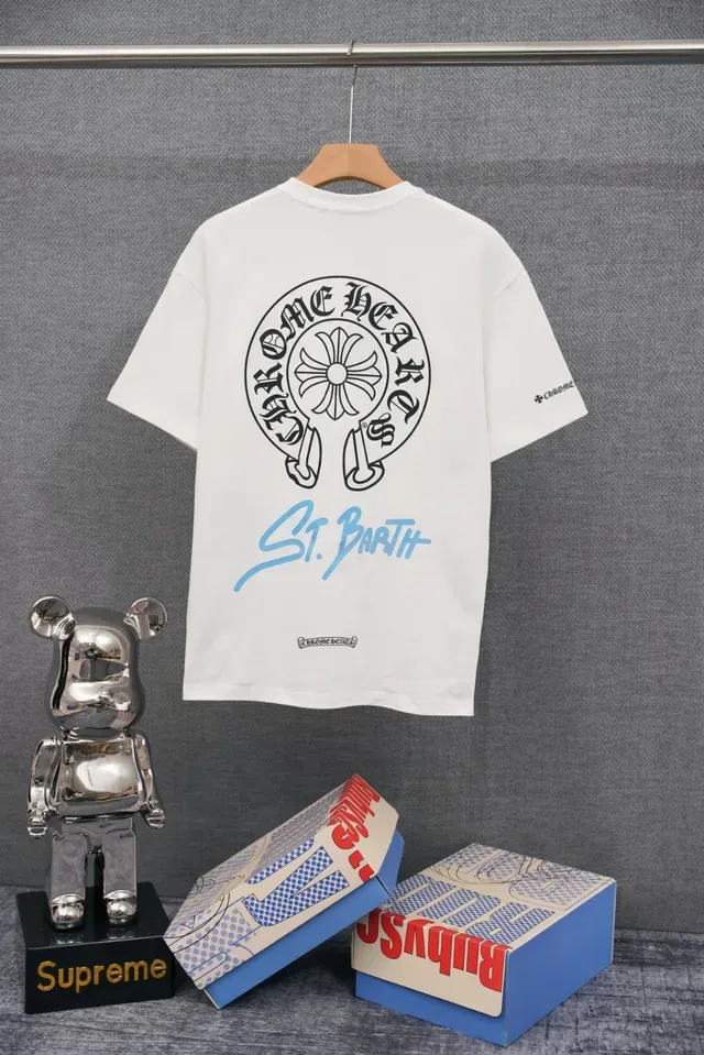 Chrome Hearts St. Barth Embroidered Logo Black T-Shirt 3