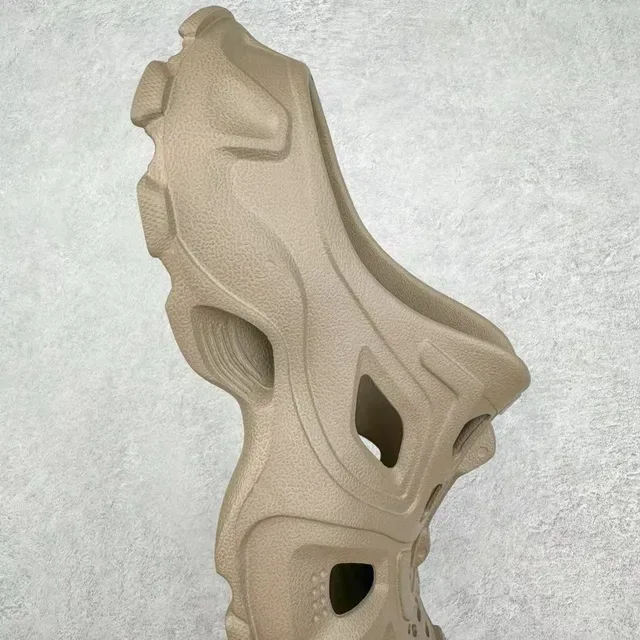 Crocs Beige Molded Foam Ventilated Clog 5