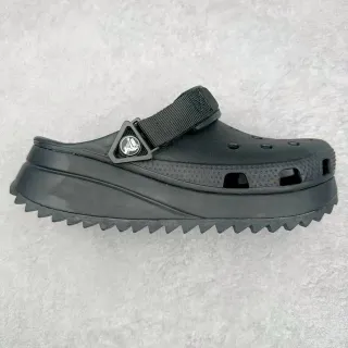 Crocs Echo Clog Zueco negro de plataforma con correa