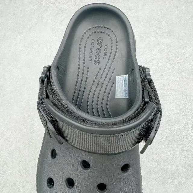 Crocs Echo Clog Black Platform Strap Clog 5