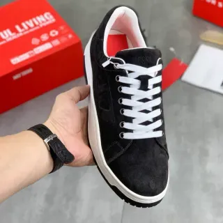 Diesel Black White Suede Upper Contrast Laces Lifestyle Sneakers