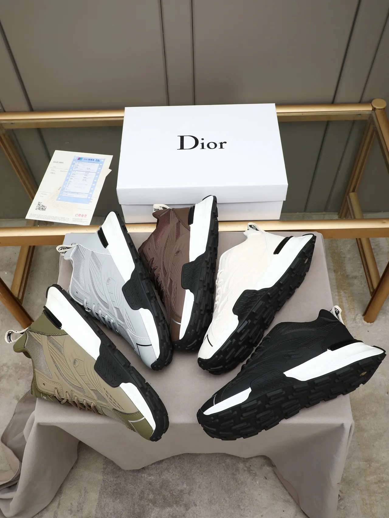 Dior B-Series Off-White Chunky Sneakers 2