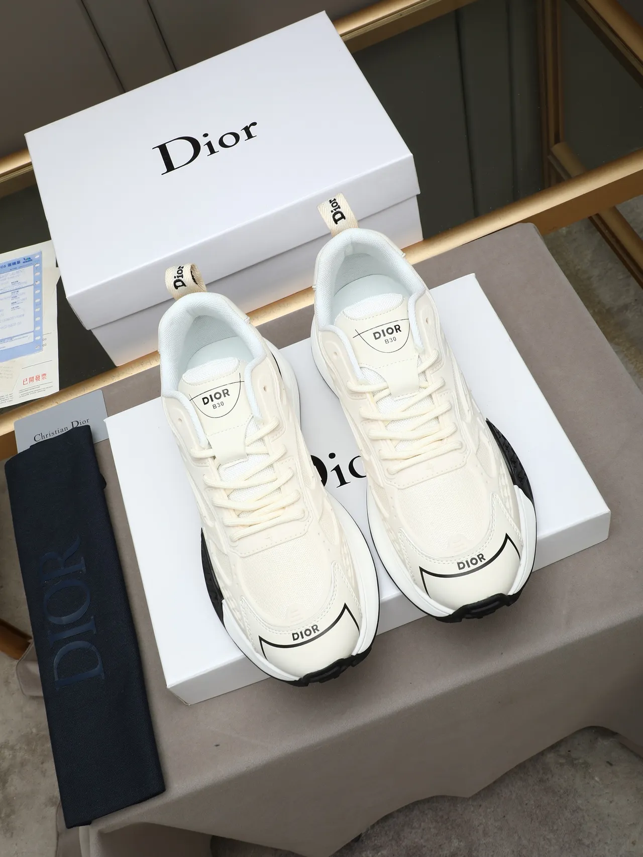 Dior B-Series Off-White Chunky Sneakers 3