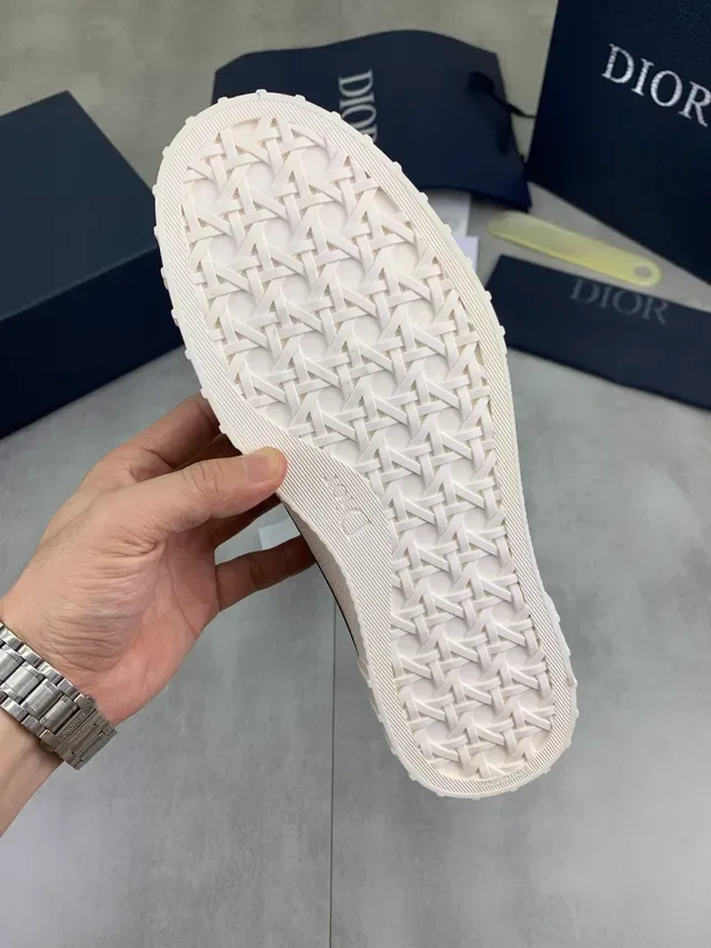 Dior B23 Cinza Branco High-Top Oblique Jacquard Tênis Lifestyle 2