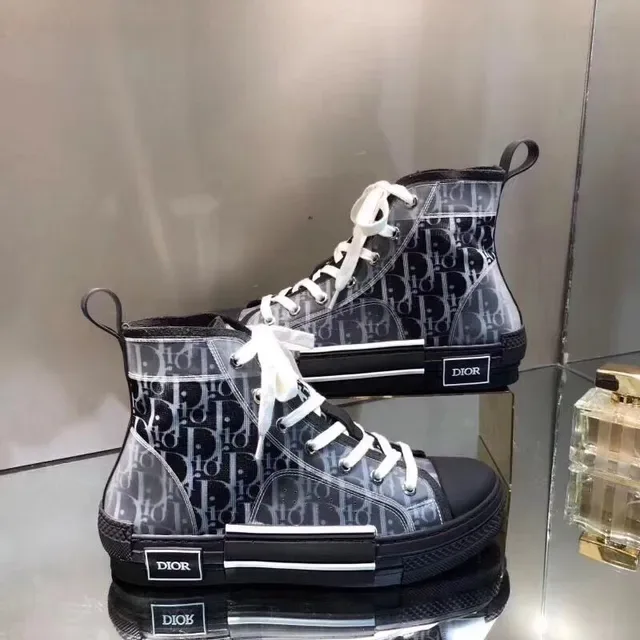 Dior B23 High-Top Transparent Monogram Lifestyle Sneakers 5