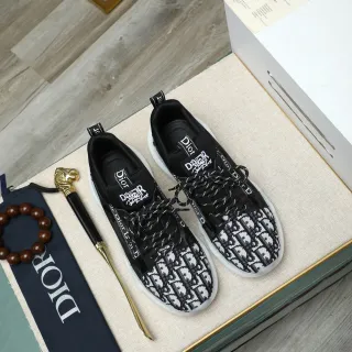 Dior B23 Monogram Black and White Lifestyle Sneakers