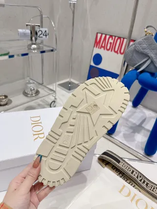 Dior B27 Slide গোলাপি ফ্লোরাল প্রিন্ট উইভড স্ট্র্যাপ স্লিপার 8