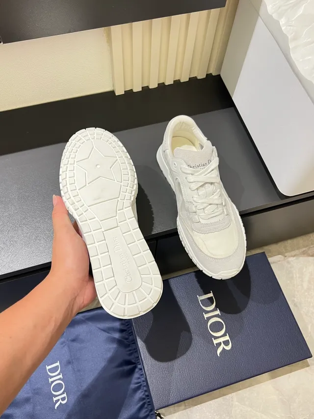 Dior B27 White Cutout Panel Lifestyle Sneakers 4