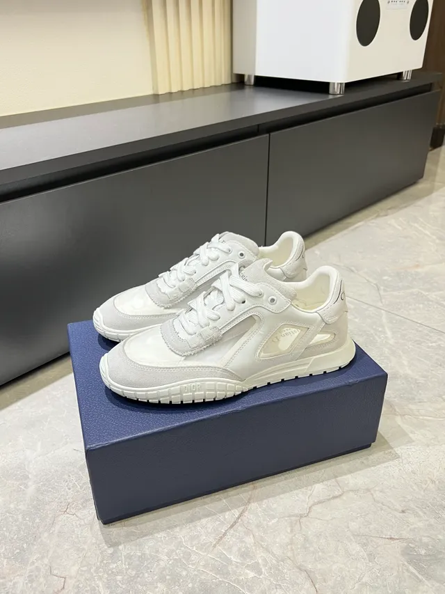 Dior B27 White Cutout Panel Lifestyle Sneakers 5