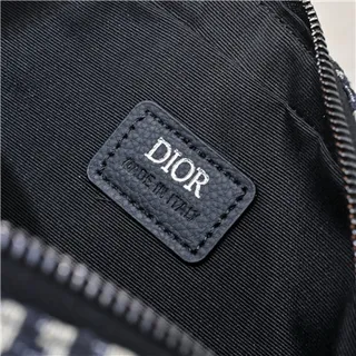 Dior কালো মনোগ্রাম টেকনিক্যাল ফ্যাব্রিক আয়তাকার স্ট্রাকচার্ড সিলহুট মেসেঞ্জার ব্যাগ 2