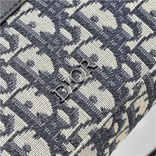 Dior কালো মনোগ্রাম টেকনিক্যাল ফ্যাব্রিক আয়তাকার স্ট্রাকচার্ড সিলহুট মেসেঞ্জার ব্যাগ 6
