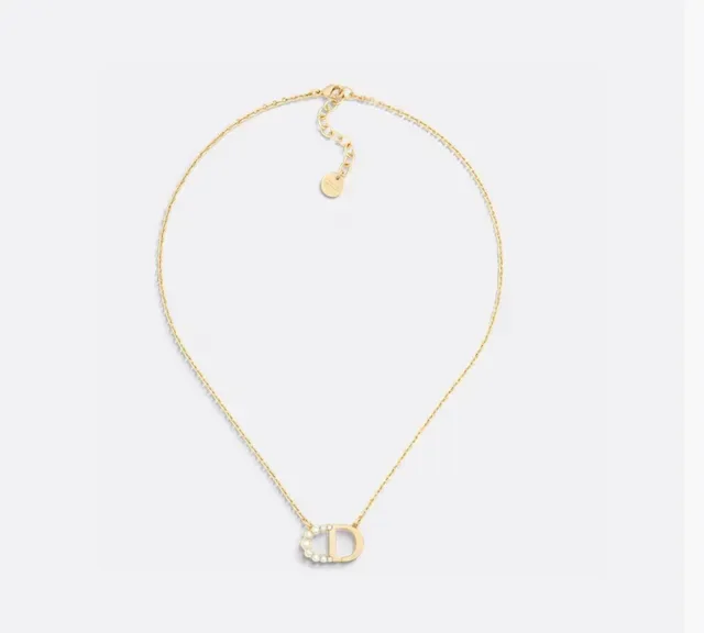Dior Gold White Metal Cultured Pearls Earrings 9