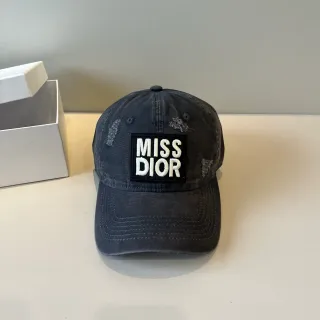 Dior Miss Dior Washed Dark Gray Baseball Cap