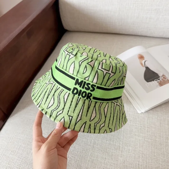 Dior Oblique Print Chapéu de Balde Verde 3