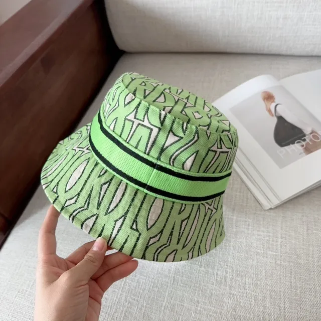 Dior Oblique Print Chapéu de Balde Verde 9