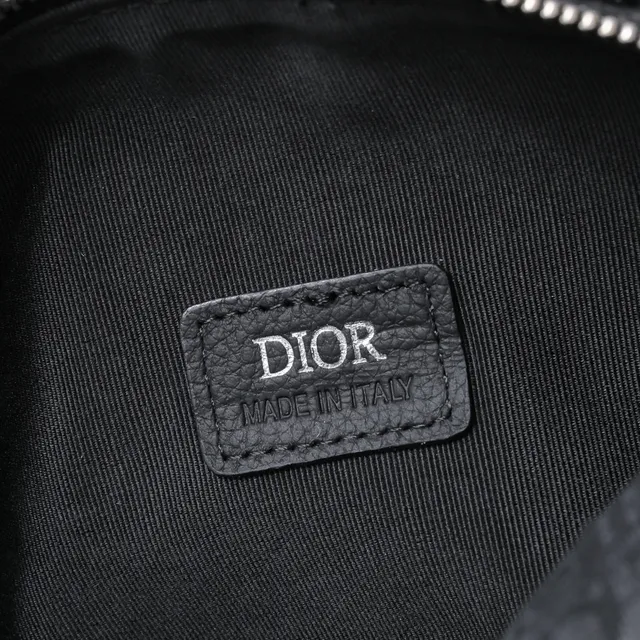 Dior স্যাডেল ধূসর কালো সিলিন্ড্রিক্যাল ব্যারেল সিলহুয়েট মোনোগ্রাম জ্যাকুয়ার্ড কাপড় স্যাডেল ব্যাগ 11