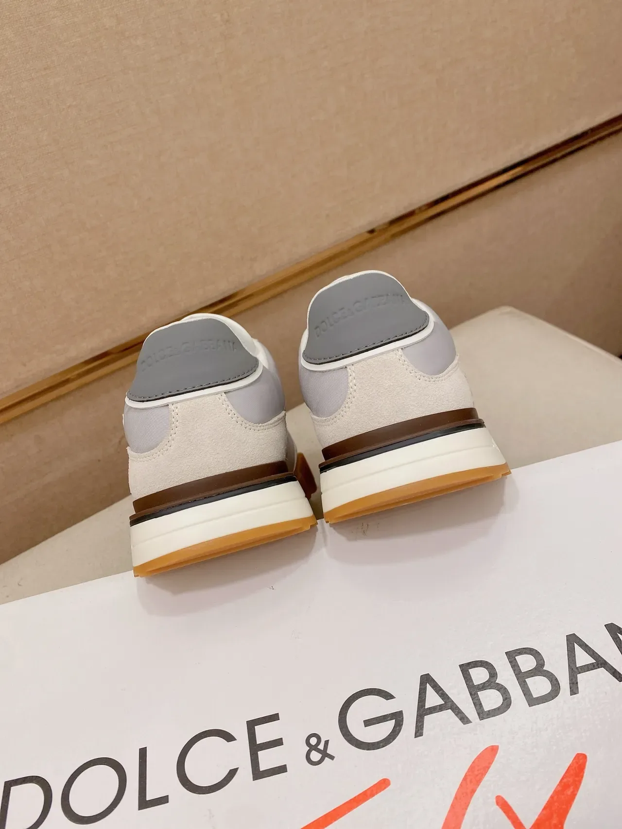 Dolce & Gabbana B27 Cinza e Branco Tênis Lifestyle 3
