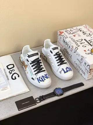 Dolce & Gabbana Love Royal Baskets Lifestyle Blanches à impression graphique 7