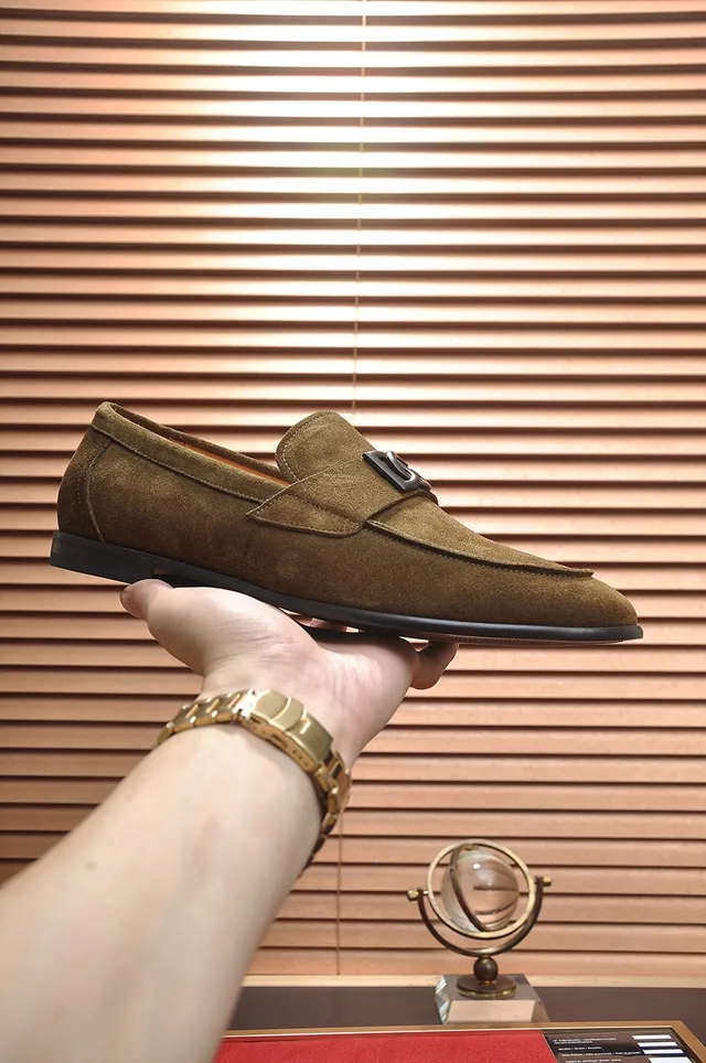 Dolce & Gabbana Portofino mocassins daim olive 4