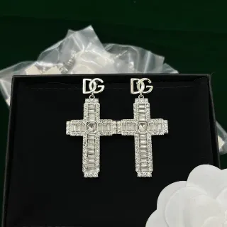 Dolce & Gabbana 十字 Pavé 水晶耳环