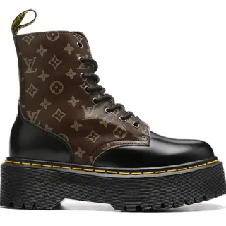 Dr. Martens Jadon Impresión Monograma Plataforma Botas Martin