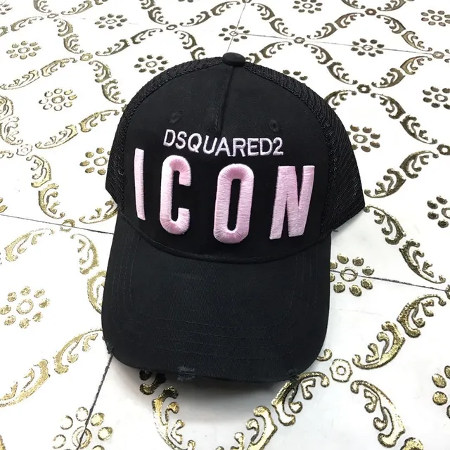 Dsquared2 ICON Black Embroidered Mesh-Back Baseball Cap 3