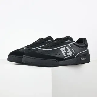Fendi Black FF Logo Perforated Lifestyle Sneakers