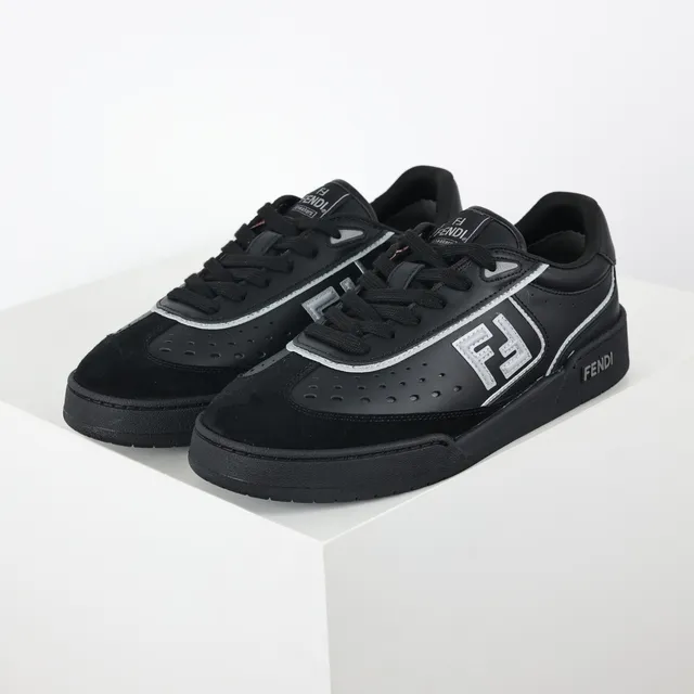 Fendi Noires FF Logo Perforées Lifestyle Sneakers 2