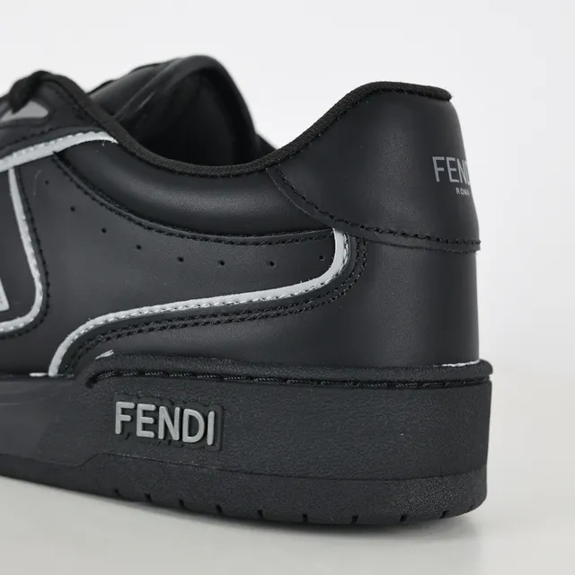 Fendi Noires FF Logo Perforées Lifestyle Sneakers 4
