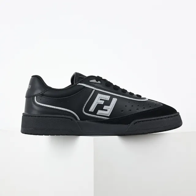 Fendi Noires FF Logo Perforées Lifestyle Sneakers 7