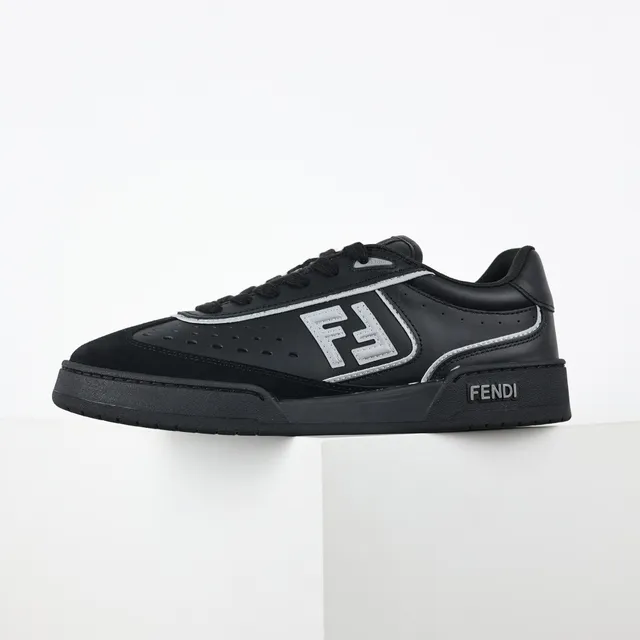 Fendi Noires FF Logo Perforées Lifestyle Sneakers 9