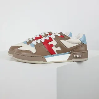 Fendi Brown Multicolor Logo-Accented Multi-Panel Lifestyle Sneakers