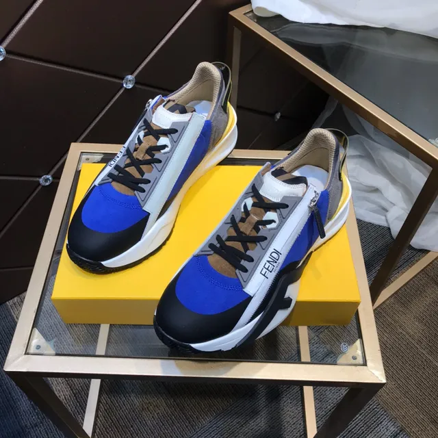 Fendi Runner Color-Blocked Chunky Sneakers 1