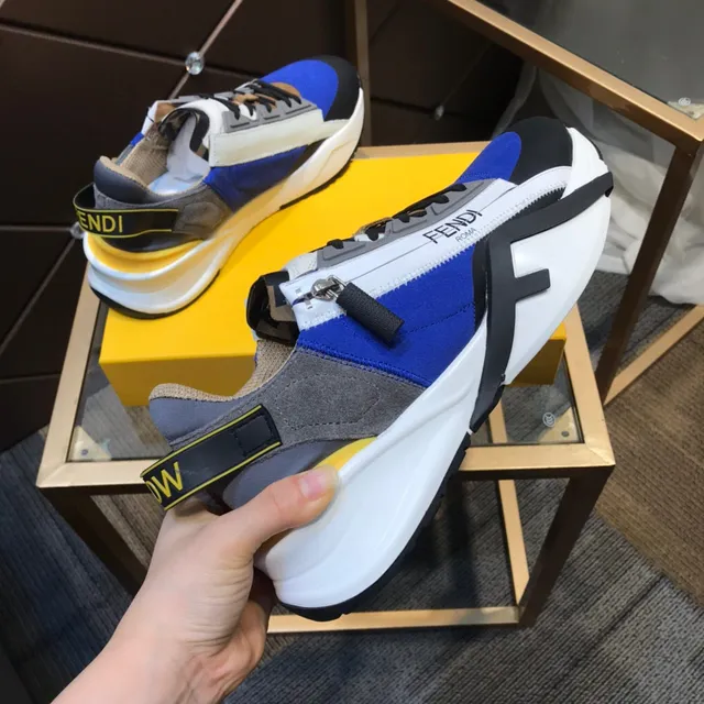 Fendi Runner Color-Blocked Chunky Sneakers 5