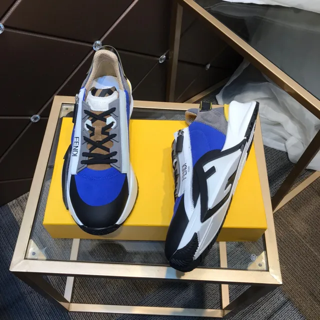 Fendi Runner Color-Blocked Chunky Sneakers 8