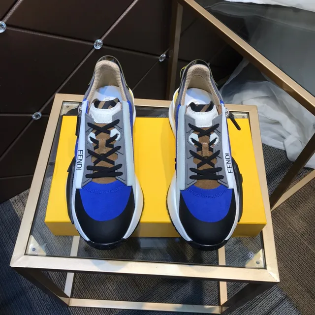 Fendi Runner Color-Blocked Chunky Sneakers 9