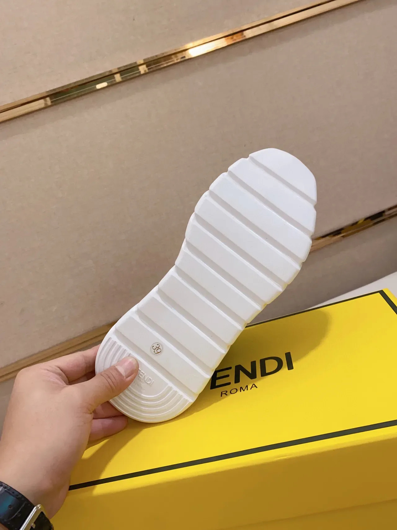 Fendi Speed Trainer Tênis Preto FF Monogram Estilo Meia Chunky 2