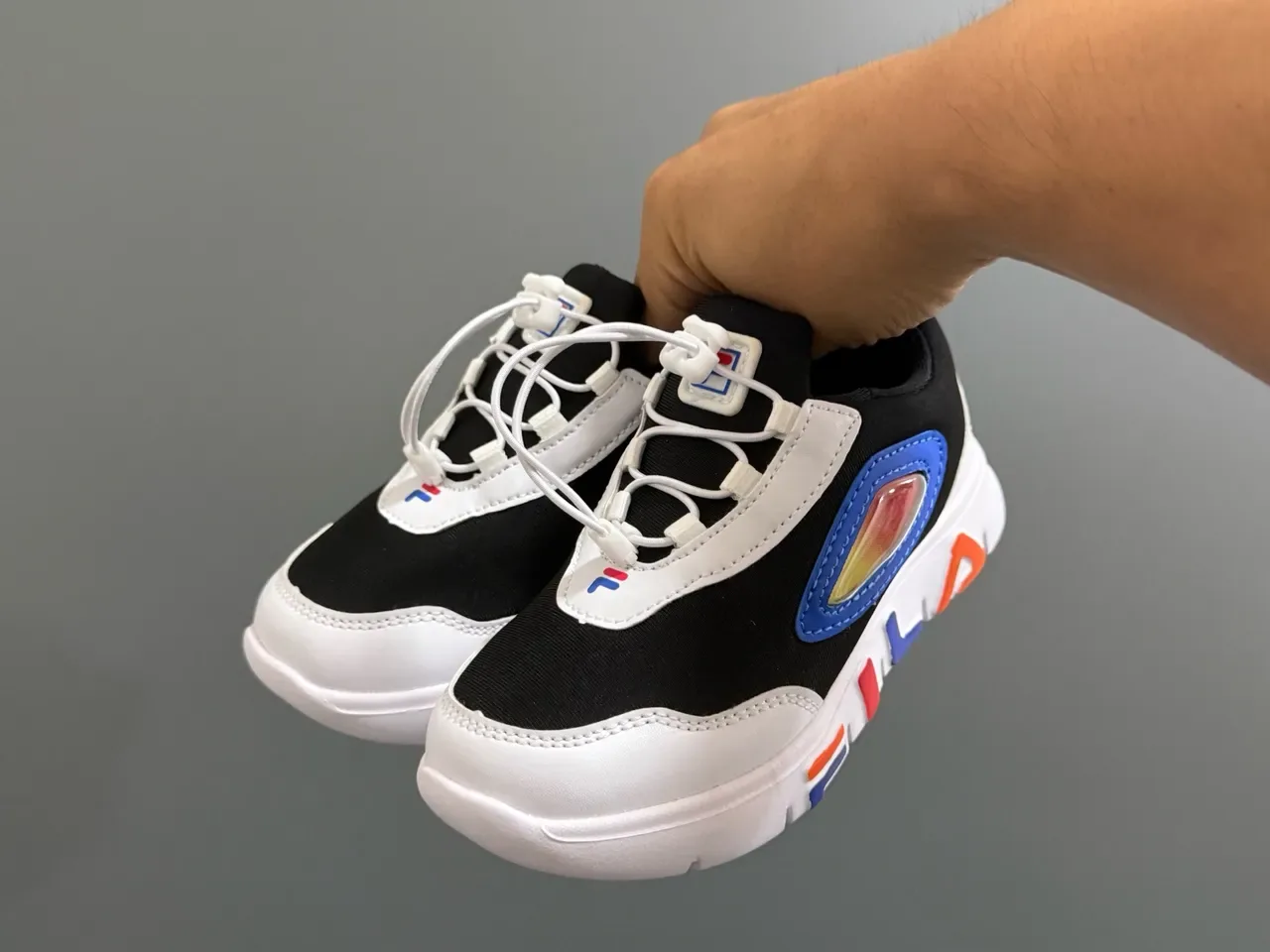 Fila Pink Multicolor Laceless Pull-Tab Closure Translucent Side Window Lifestyle Sneakers 19
