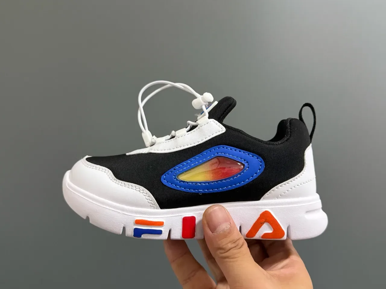 Fila Pink Multicolor Laceless Pull-Tab Closure Translucent Side Window Lifestyle Sneakers 21