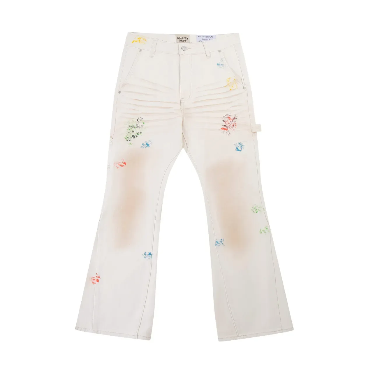 Gallery Dept Distressed Paint-Splattered Flared Jeans 2