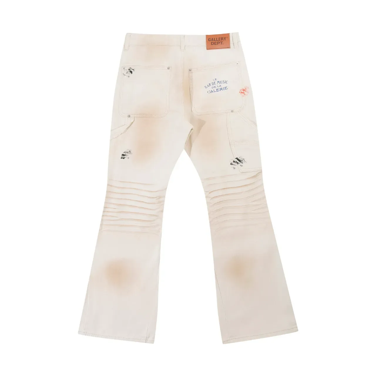 Gallery Dept Distressed Paint-Splattered Flared Jeans 3