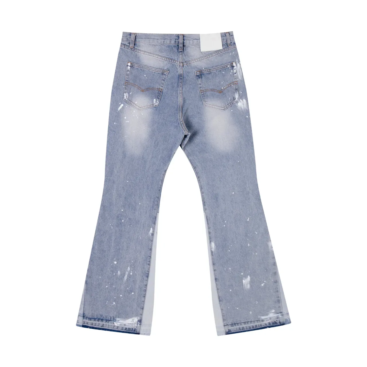 Gallery Dept Paint-Splatter Flared Light-Wash Jeans 3