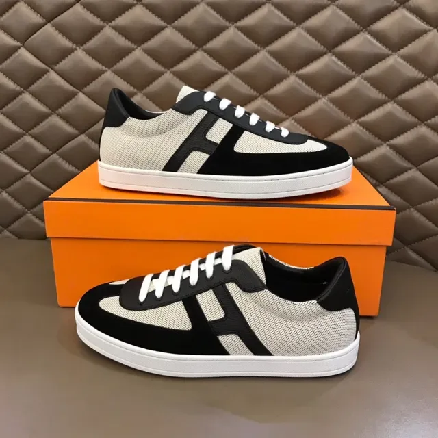 Beige and Black Mesh Suede Panel Lifestyle Sneaker 5