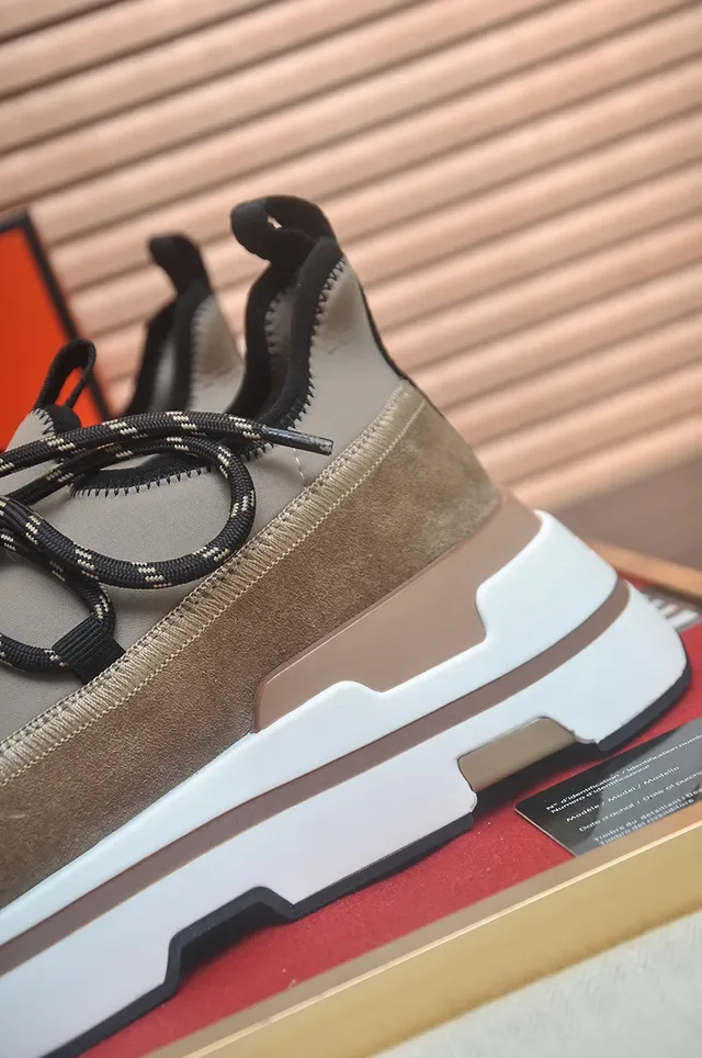 Beige and White Chunky Lifestyle Sneaker 3