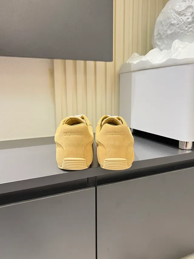 Beige Suede Low-Top Lifestyle Sneakers 2