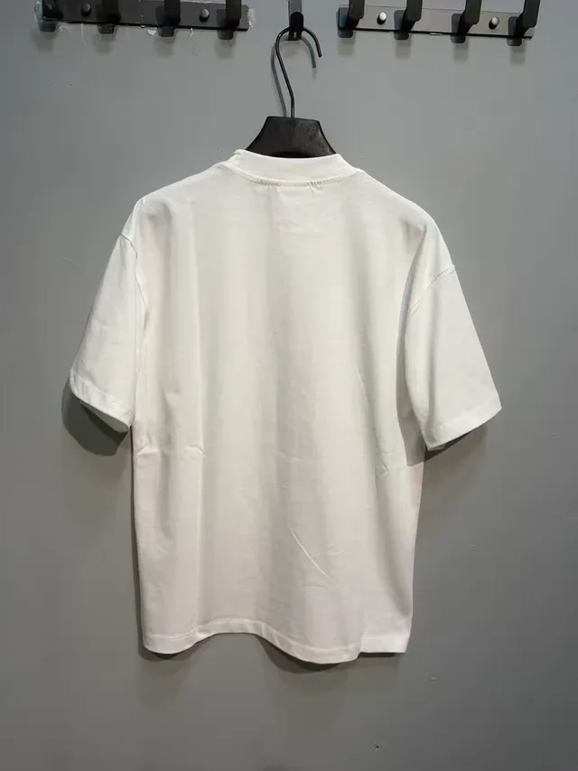 Beige White Oversized Fit Multi-Figure Religious Iconography Print T-Shirt 11