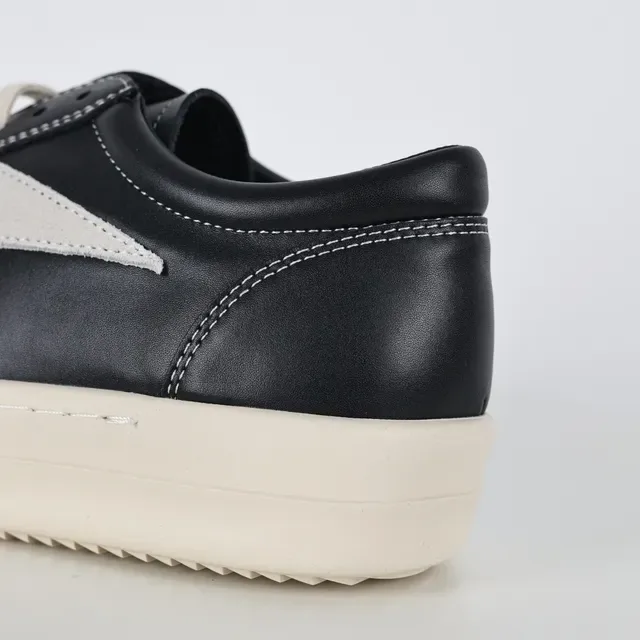 Black and Cream Two-Tone Platform Sneakers 4