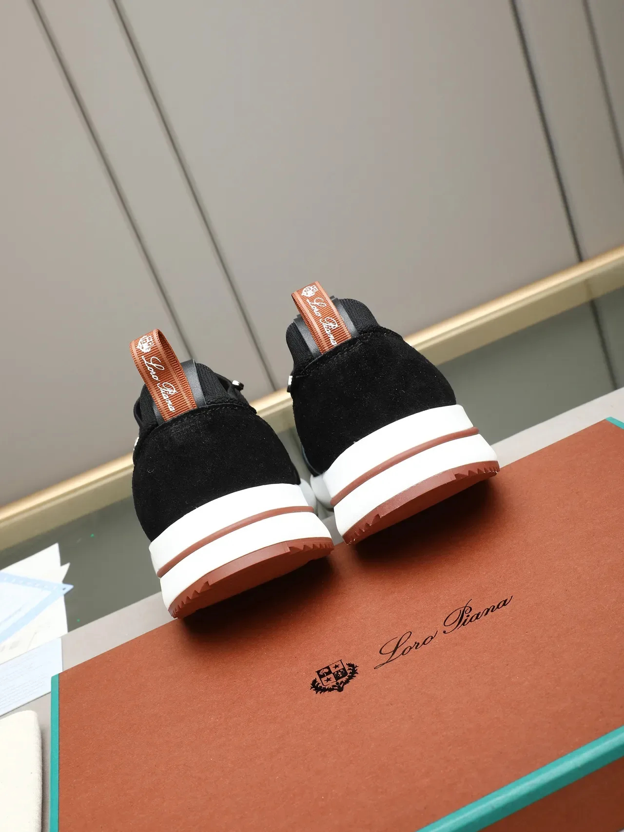 Black and White Mesh Suede Lifestyle Sneaker 4